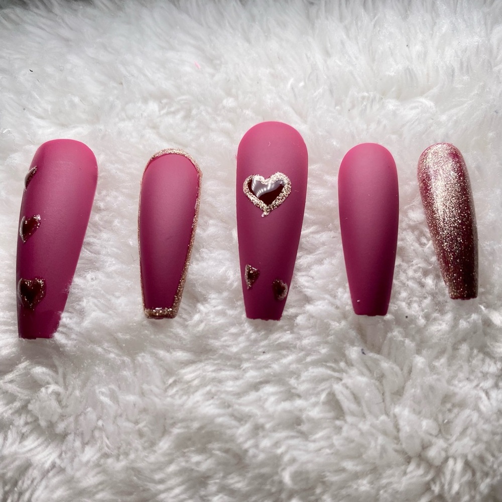 Valentines day,press on nails